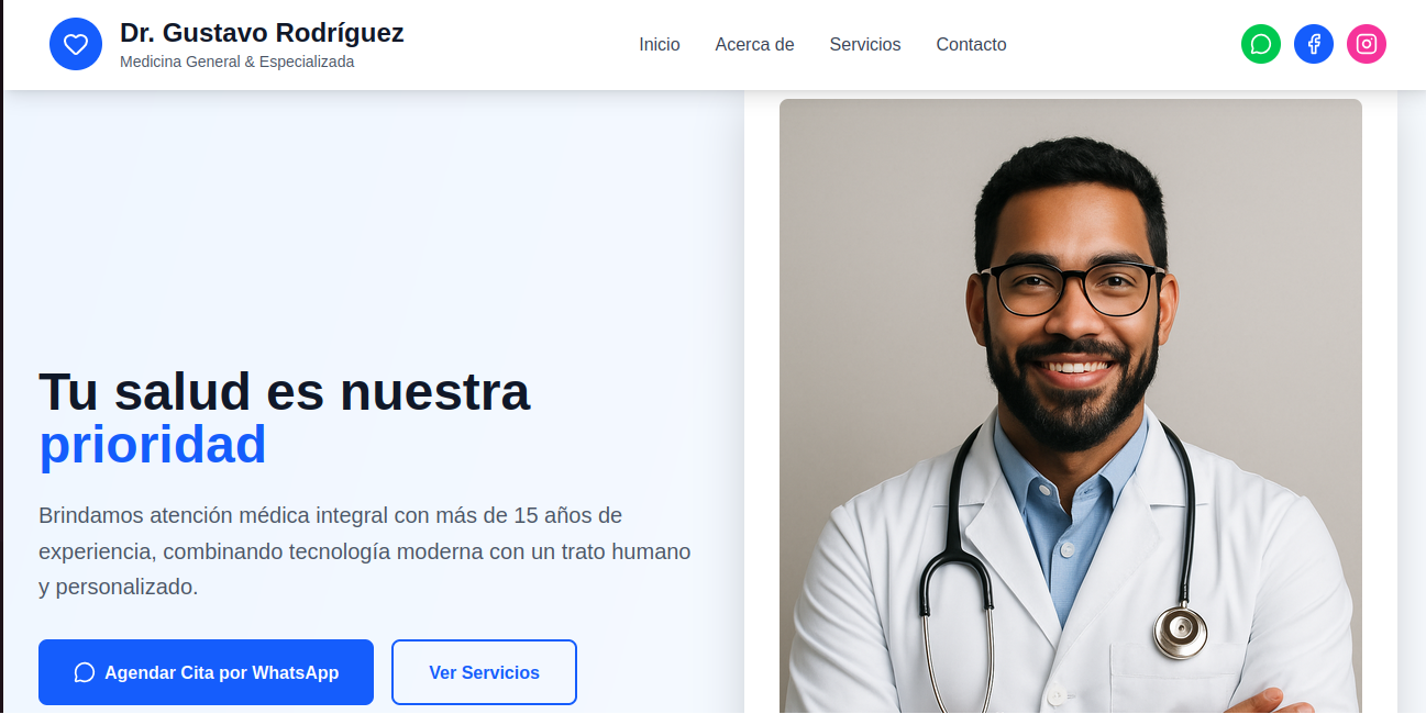 Página web Médico